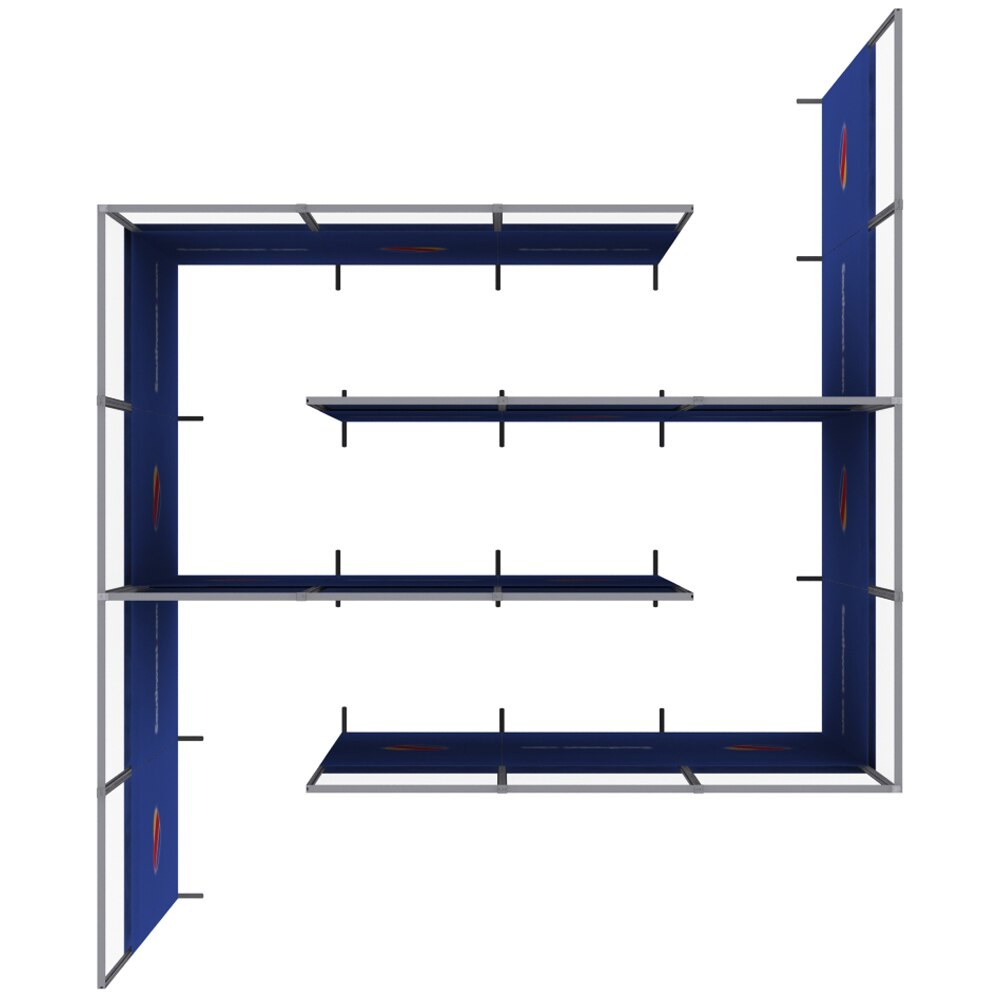 QSEG Queue S Shape — 4 Row / Printed with 28in Clear Window
